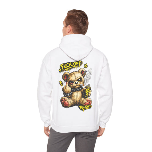 Sudadera TeeJoke “Fuck Off Teddy” – Street Rebel Hoodie