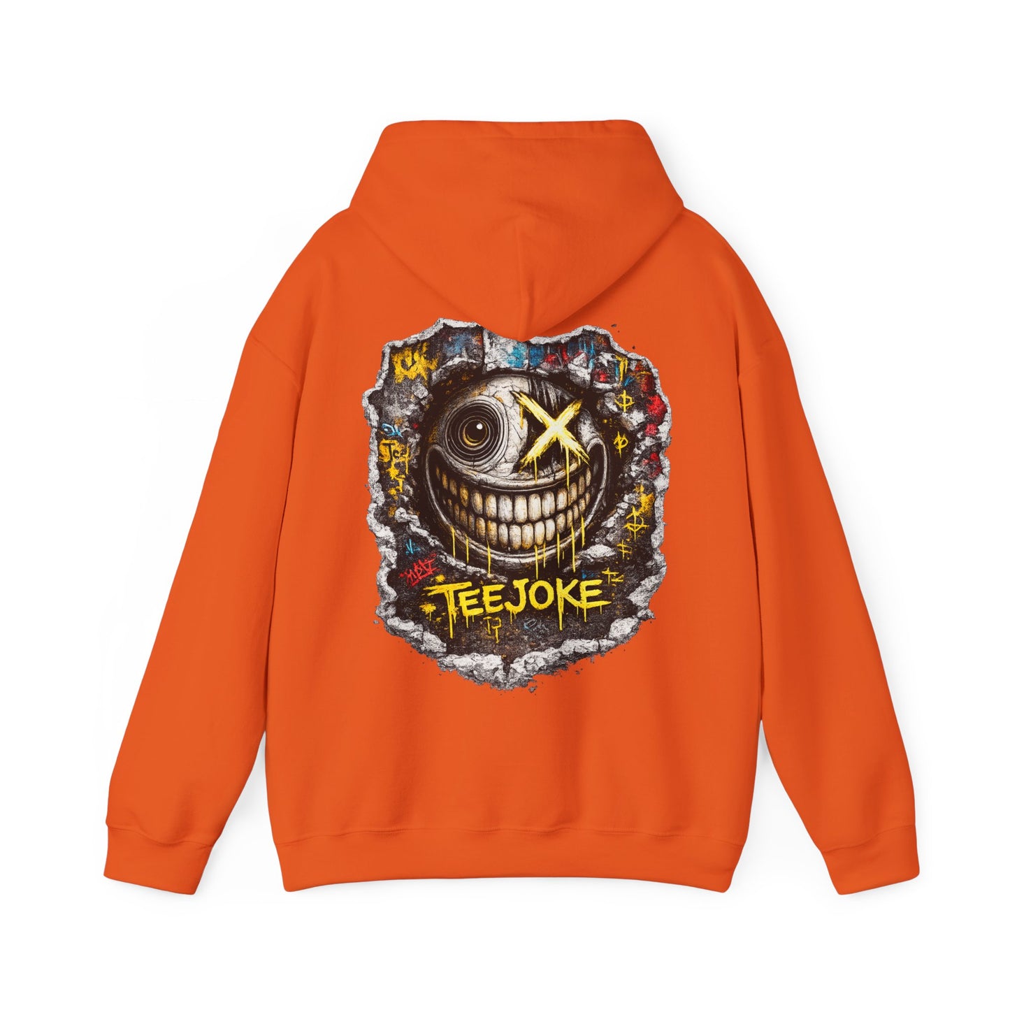 Sudadera TeeJoke “Broken Smile” – Street Art Chaos Hoodie