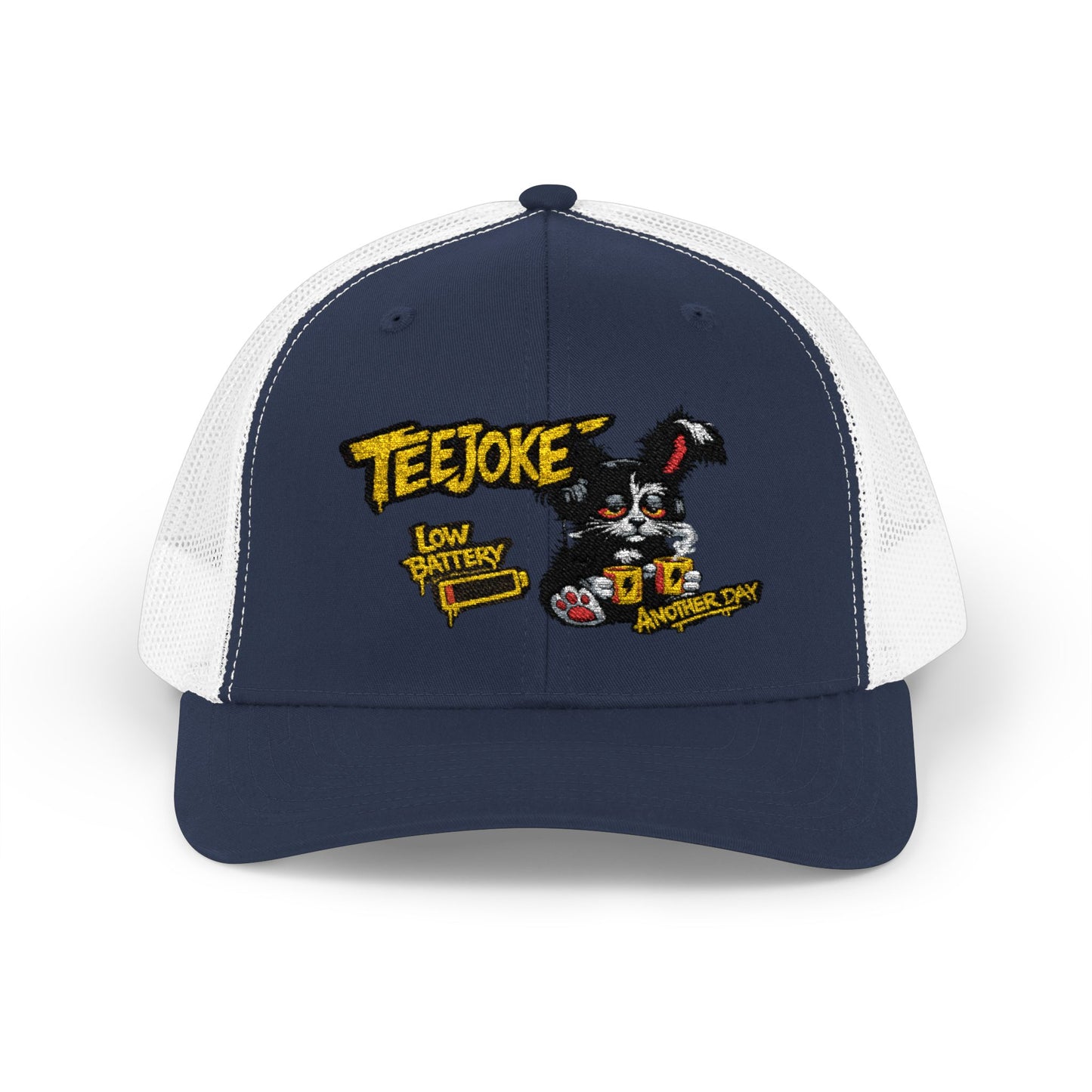 Gorra Trucker TeeJoke “Low Battery” Bordada – Street Art