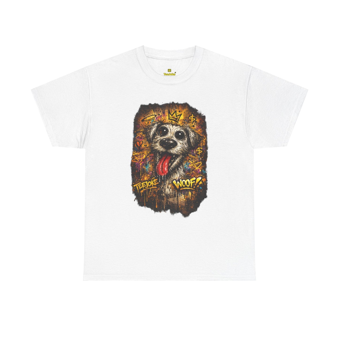 Camiseta TeeJoke® – Street Art Chaos Dog