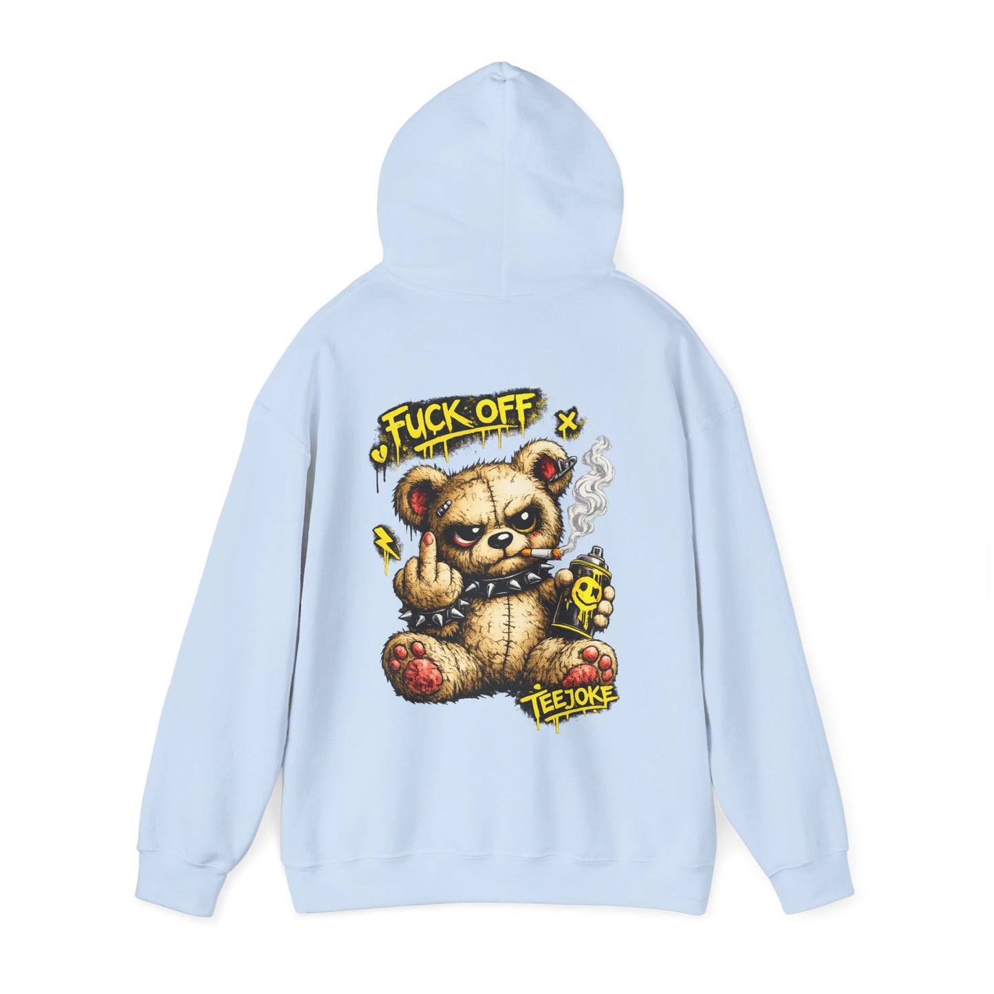 Sudadera TeeJoke “Fuck Off Teddy” – Street Rebel Hoodie