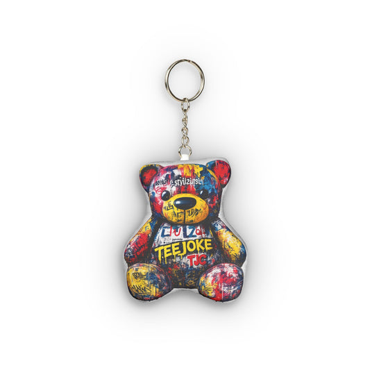 Llavero de Peluche TeeJoke – Oso Street Art Chaos