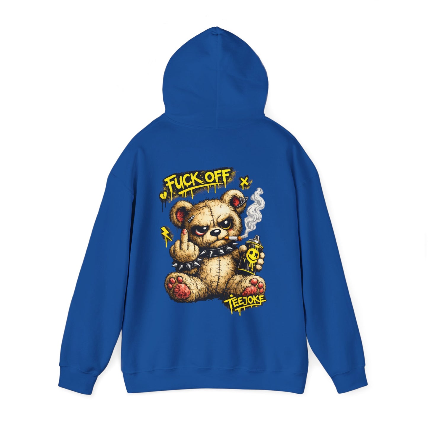 Sudadera TeeJoke “Fuck Off Teddy” – Street Rebel Hoodie