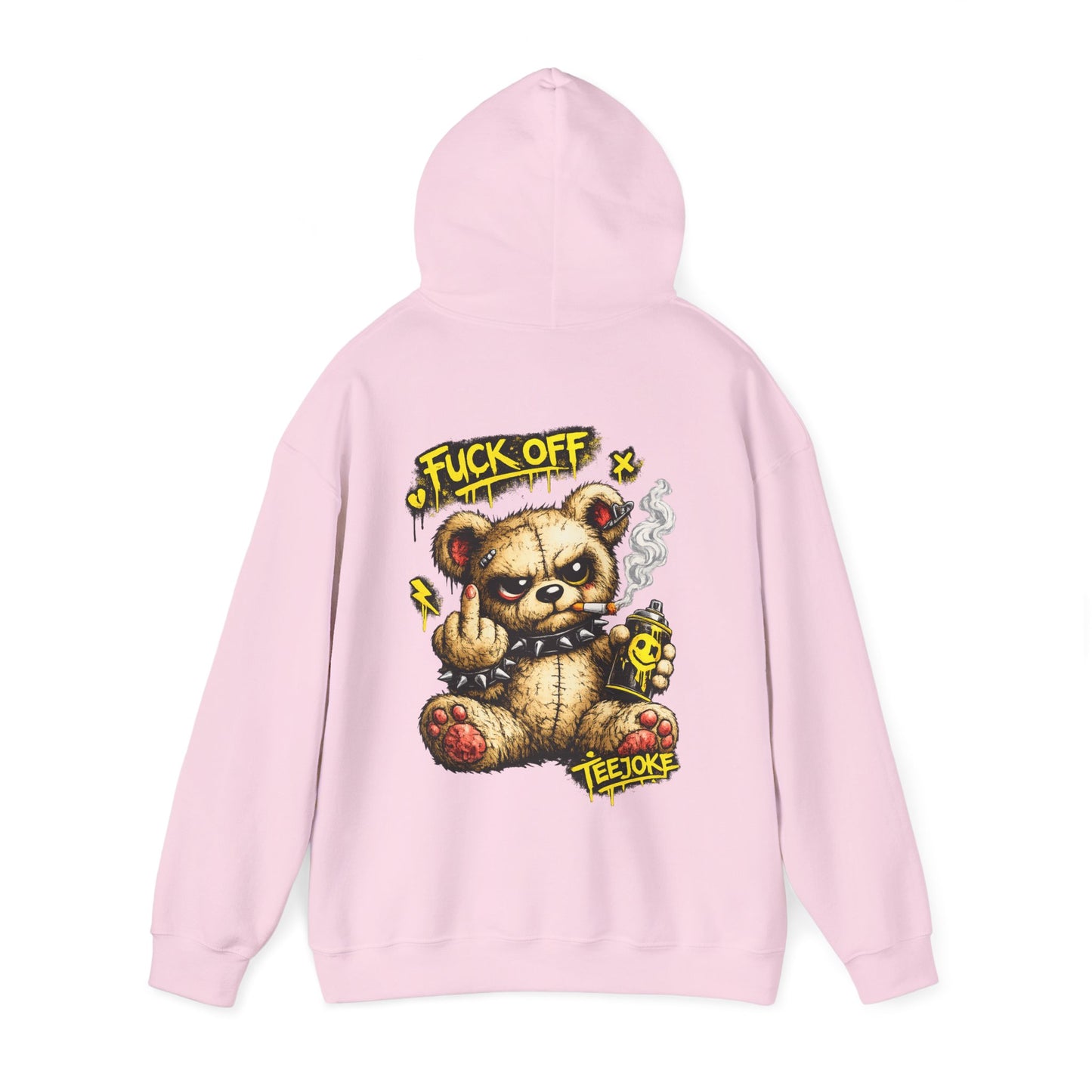Sudadera TeeJoke “Fuck Off Teddy” – Street Rebel Hoodie