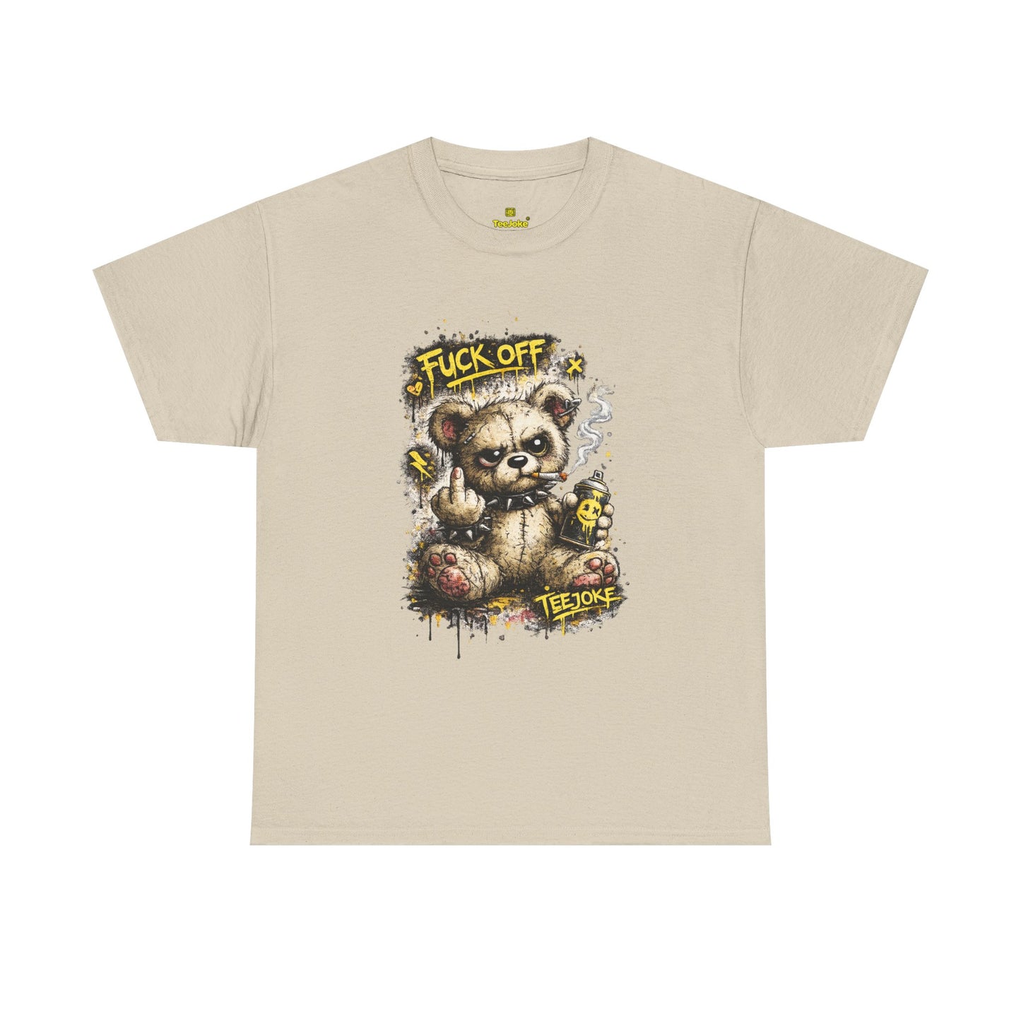 Camiseta TeeJoke “Fuck Off Teddy” – Street Rebel Edition