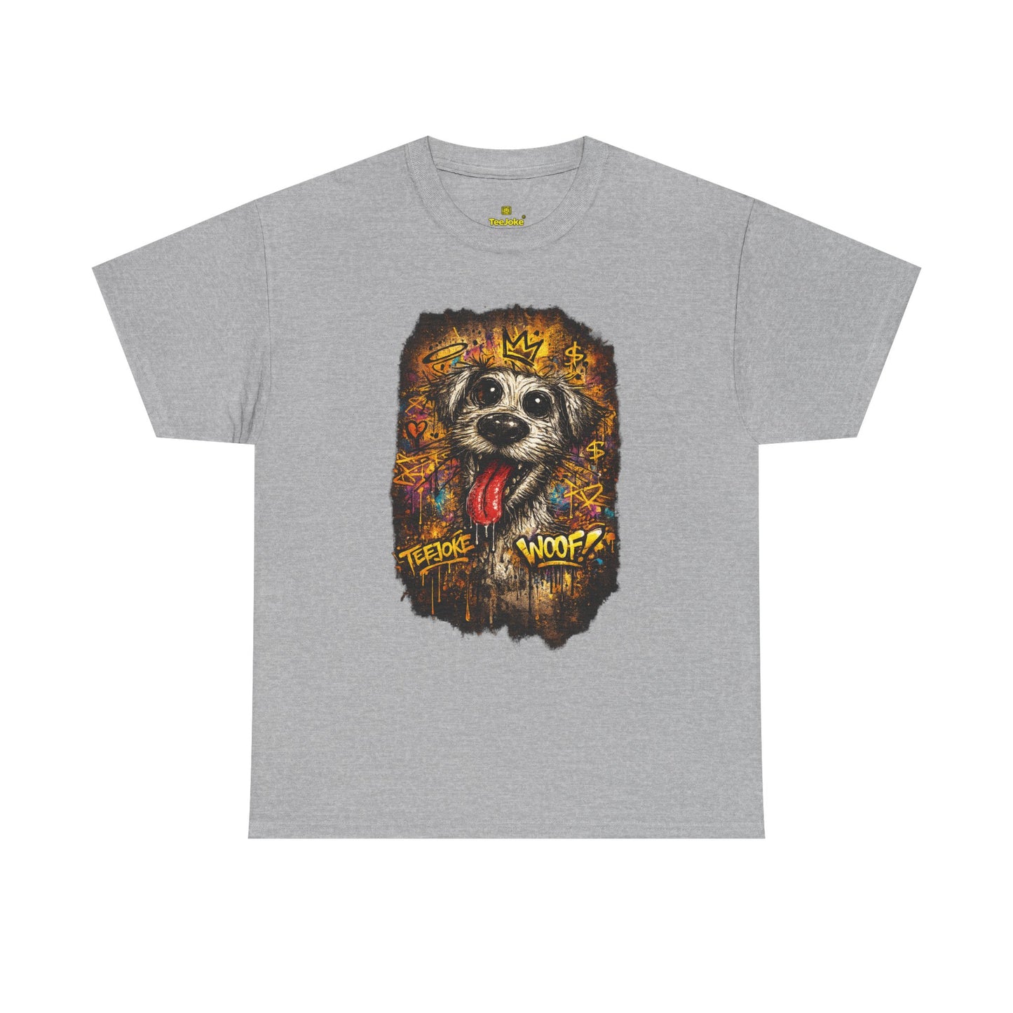 Camiseta TeeJoke® – Street Art Chaos Dog