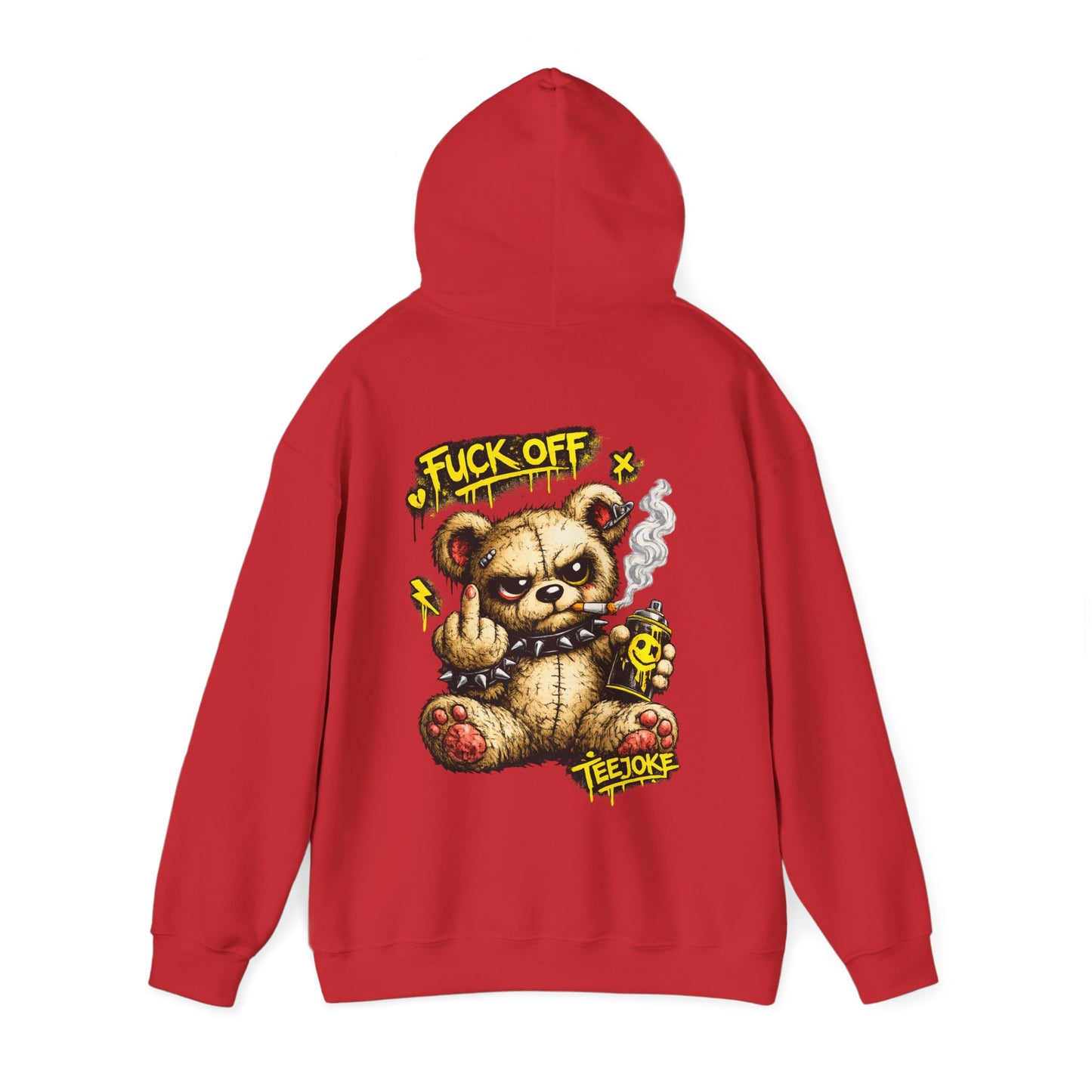 Sudadera TeeJoke “Fuck Off Teddy” – Street Rebel Hoodie