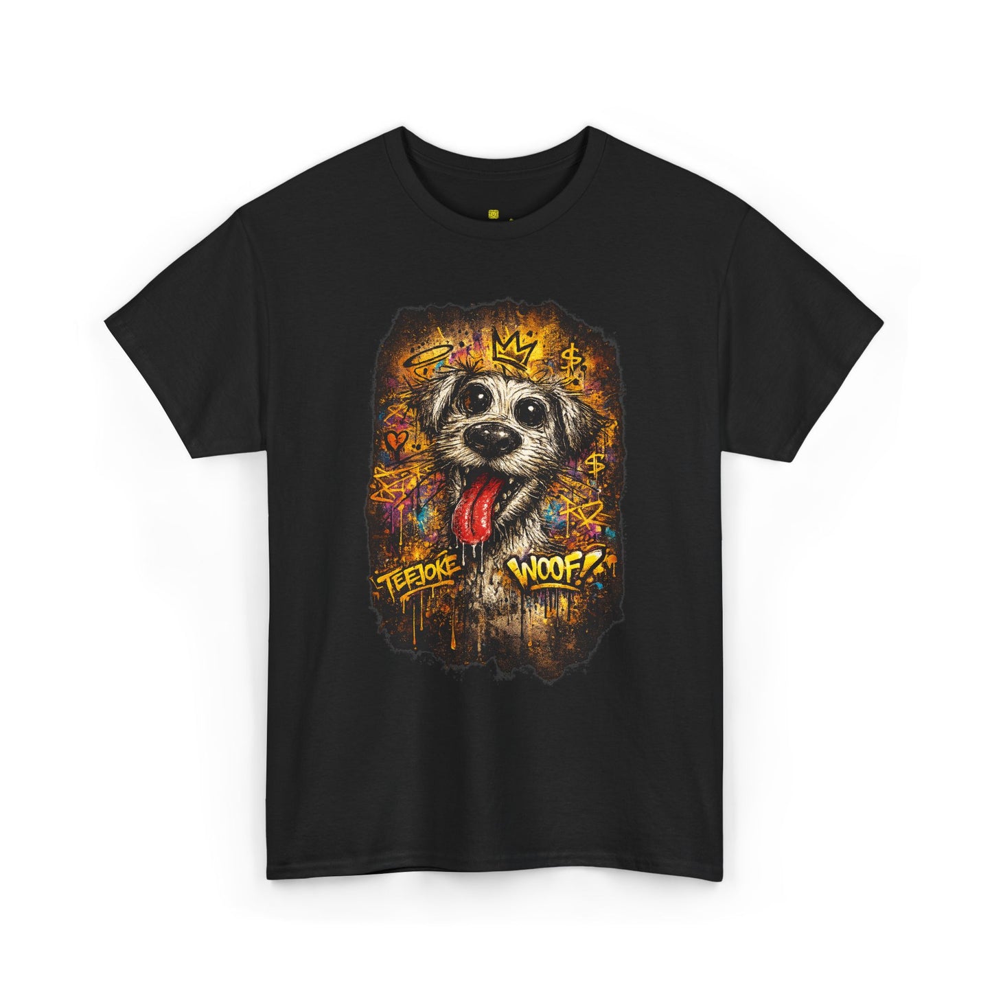 Camiseta TeeJoke® – Street Art Chaos Dog