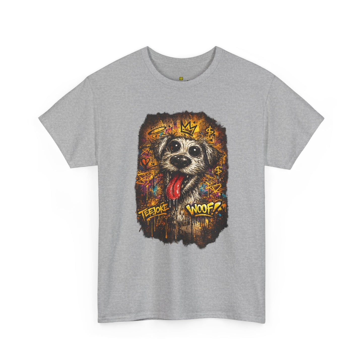 Camiseta TeeJoke® – Street Art Chaos Dog