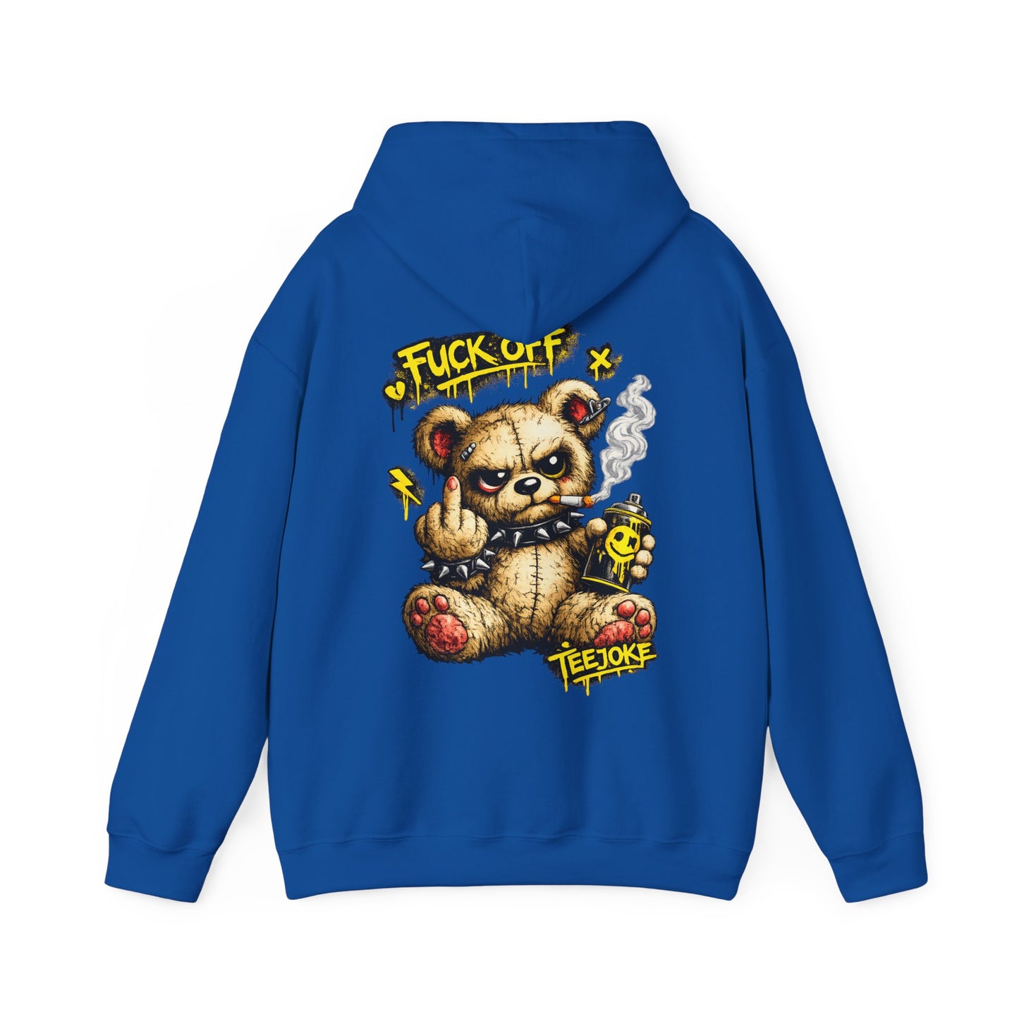Sudadera TeeJoke “Fuck Off Teddy” – Street Rebel Hoodie