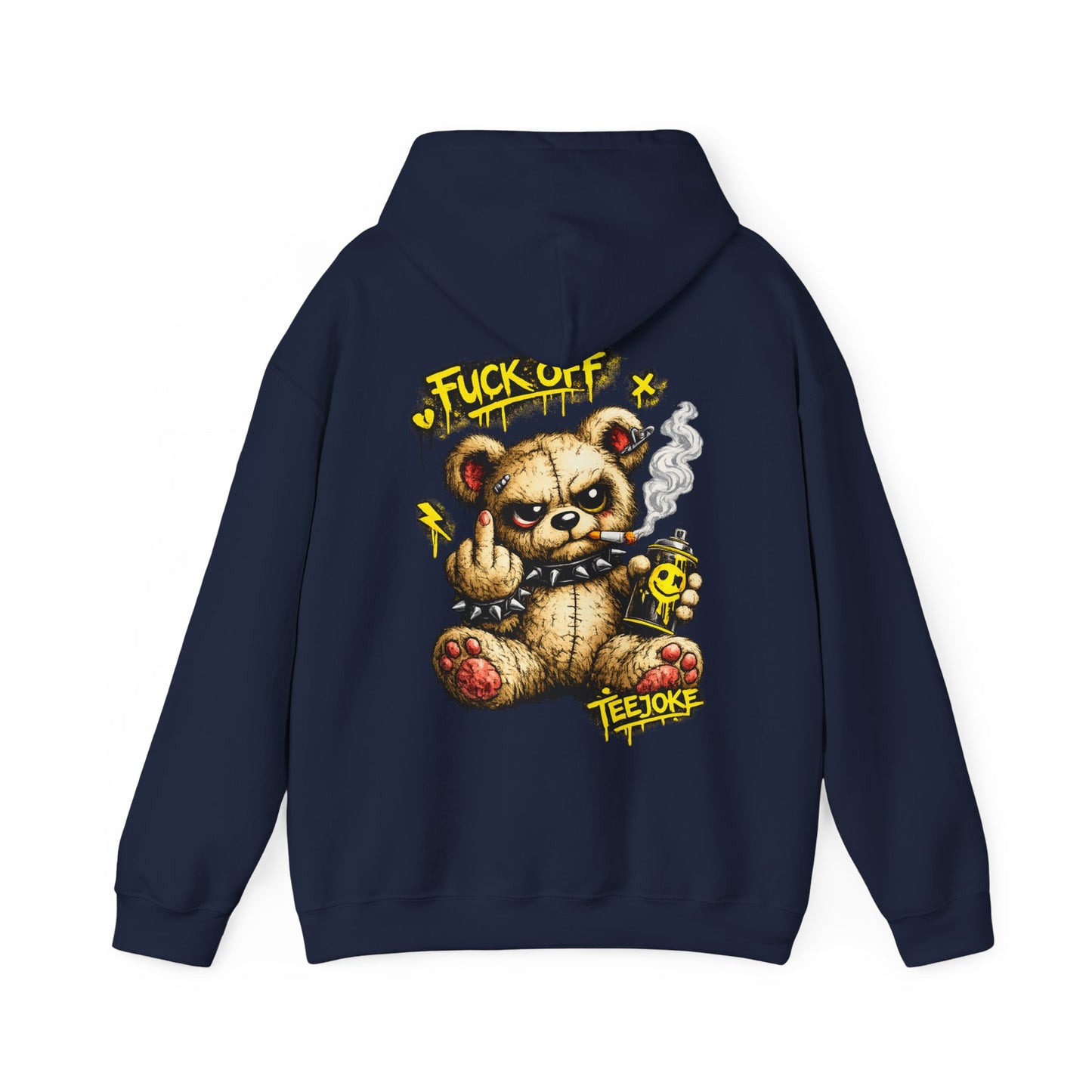 Sudadera TeeJoke “Fuck Off Teddy” – Street Rebel Hoodie