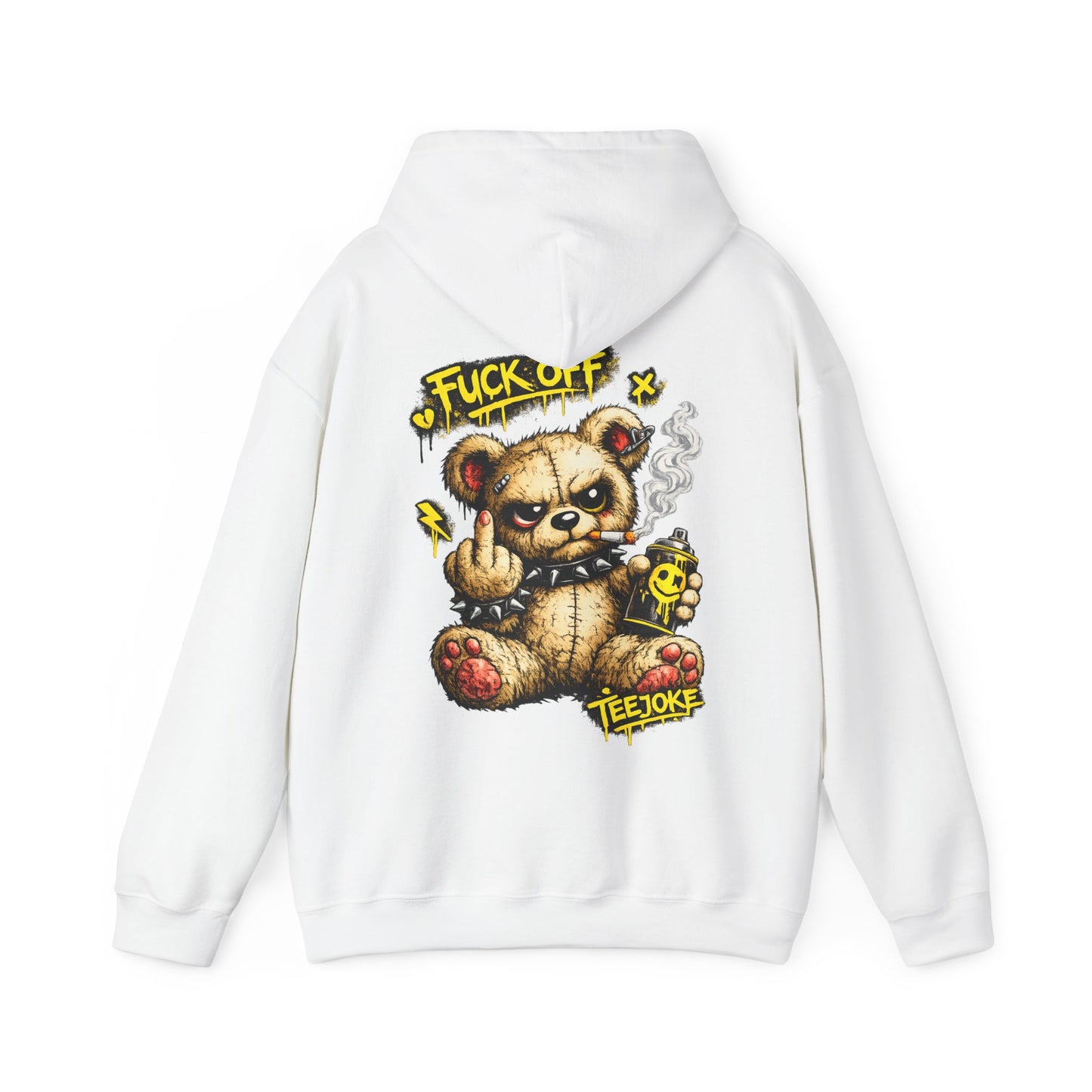 Sudadera TeeJoke “Fuck Off Teddy” – Street Rebel Hoodie