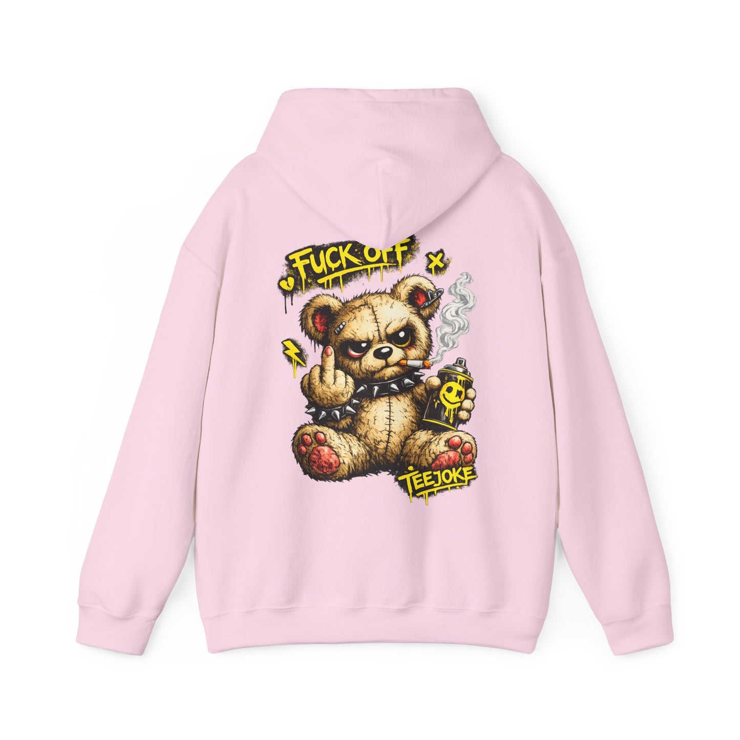 Sudadera TeeJoke “Fuck Off Teddy” – Street Rebel Hoodie