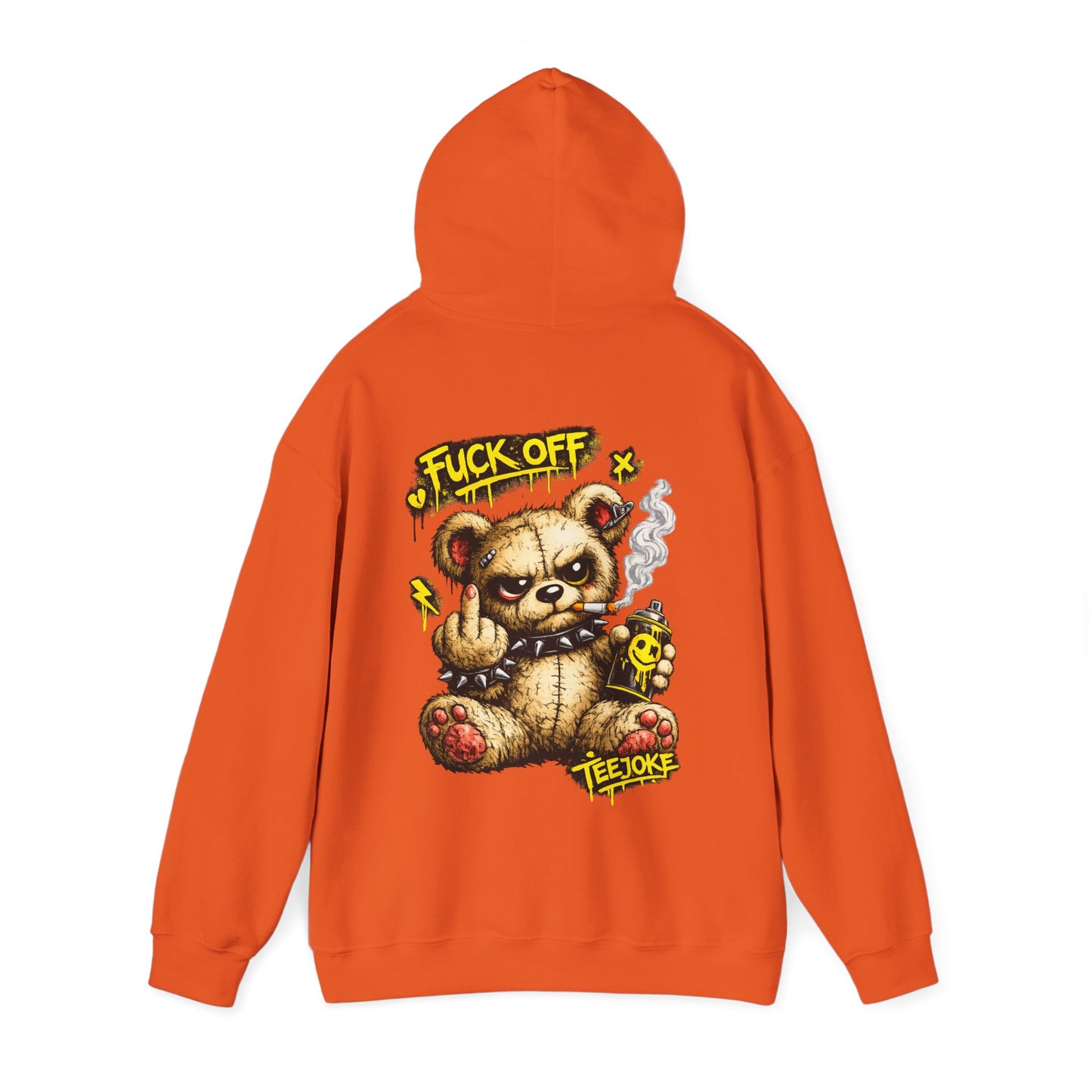 Sudadera TeeJoke “Fuck Off Teddy” – Street Rebel Hoodie