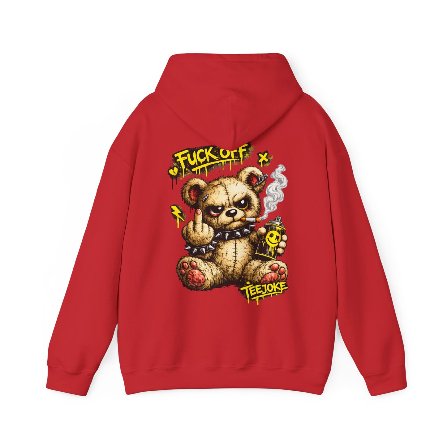 Sudadera TeeJoke “Fuck Off Teddy” – Street Rebel Hoodie