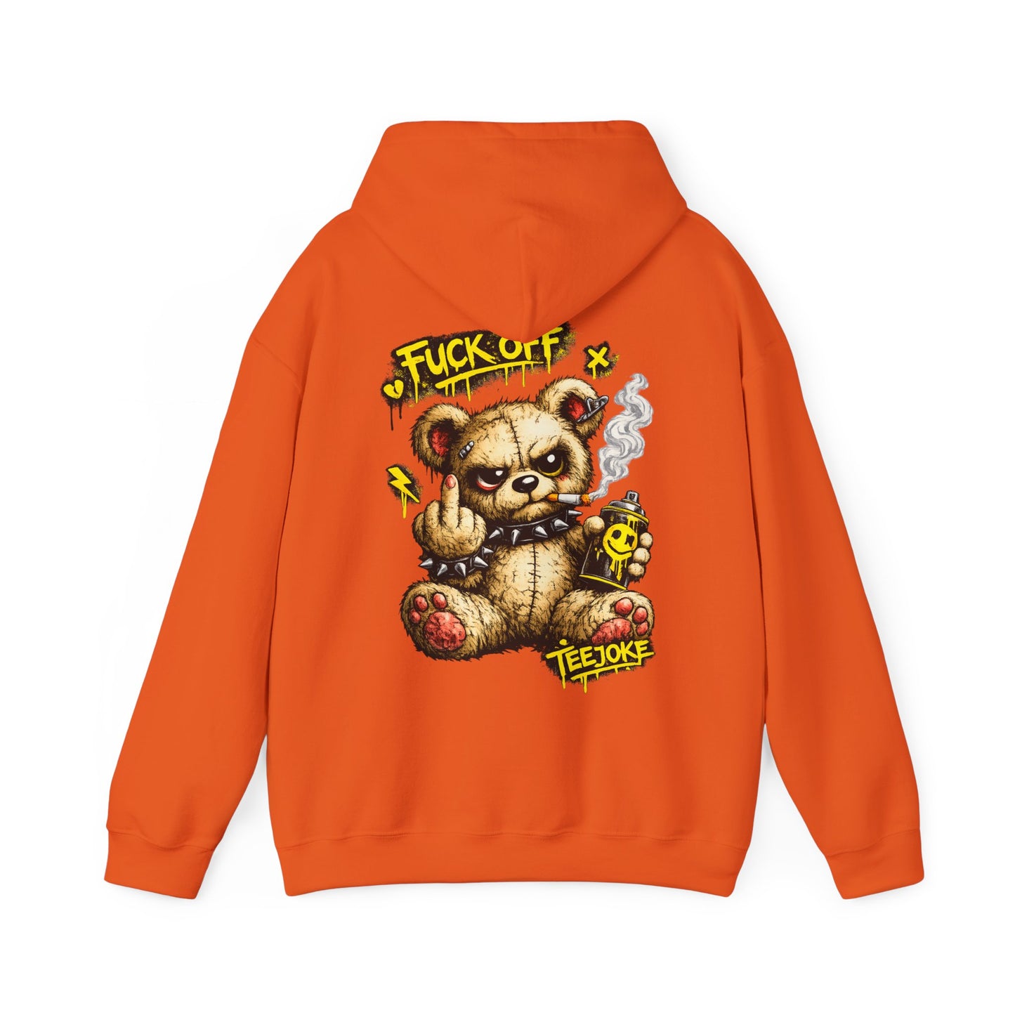 Sudadera TeeJoke “Fuck Off Teddy” – Street Rebel Hoodie