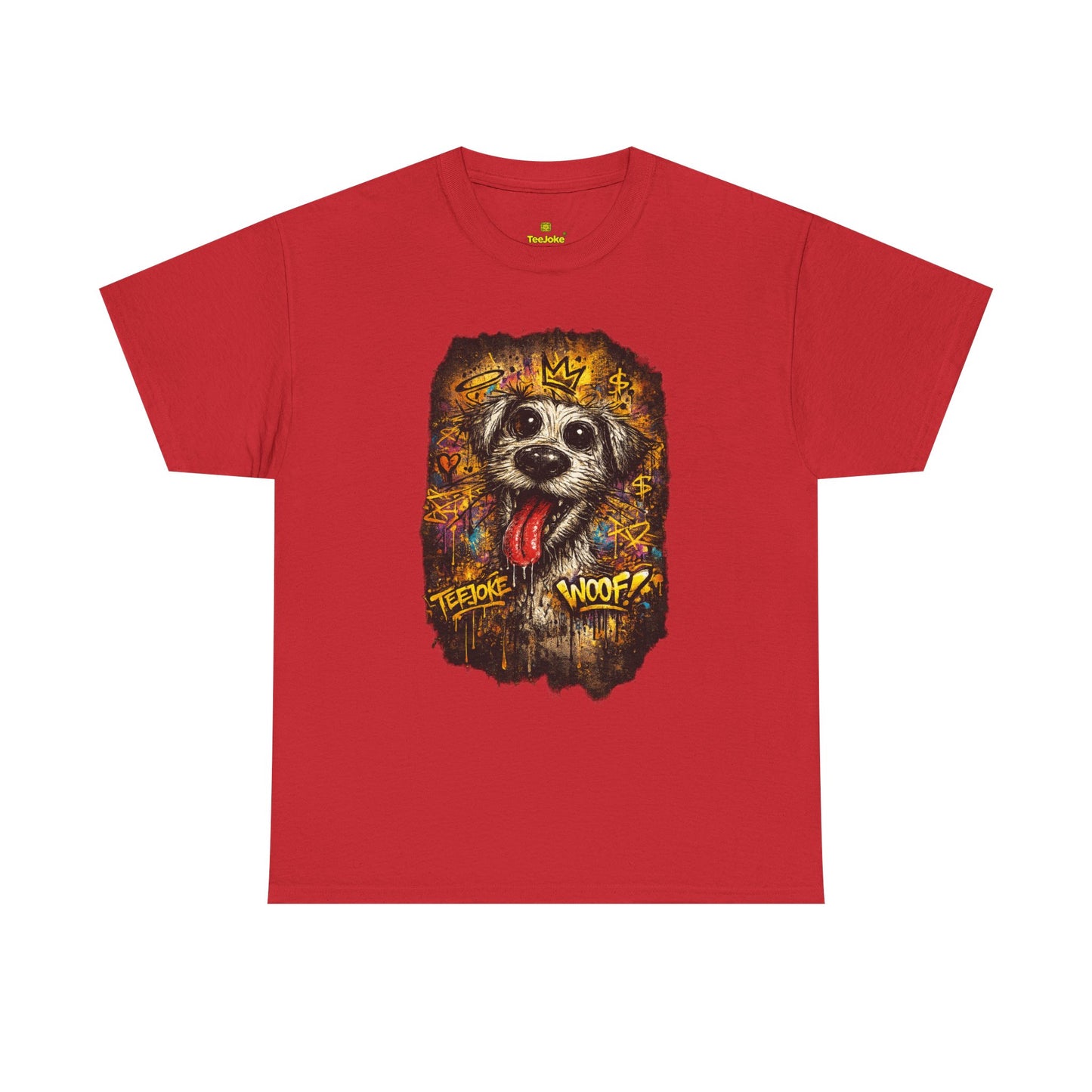 Camiseta TeeJoke® – Street Art Chaos Dog