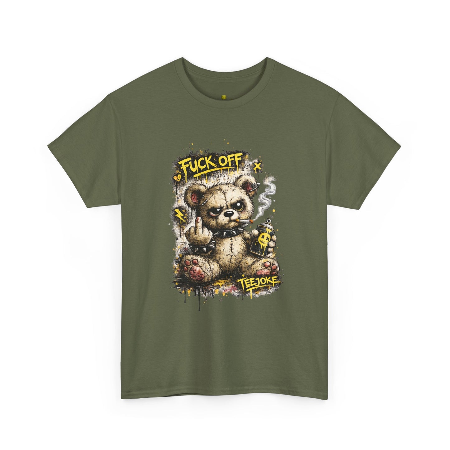 Camiseta TeeJoke “Fuck Off Teddy” – Street Rebel Edition